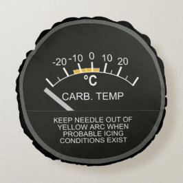 Dashboard Carburator Air Temperatuur Gage Rond Kussen