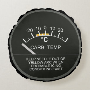 Dashboard Carburator Air Temperatuur Gage Rond Kussen