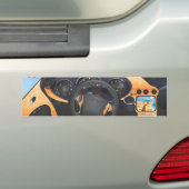 Dashboard van sportauto bumpersticker (Op auto)
