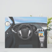 Dashboard van sportauto kaart (Staand voorkant)