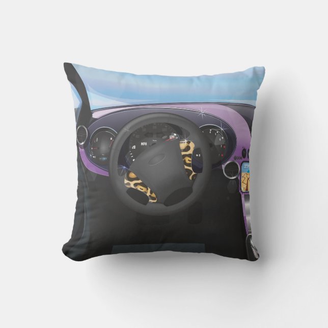 Dashboard van sportauto kussen (Voorkant)