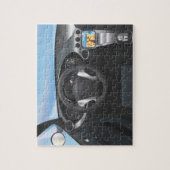 Dashboard van sportauto legpuzzel (Verticaal)