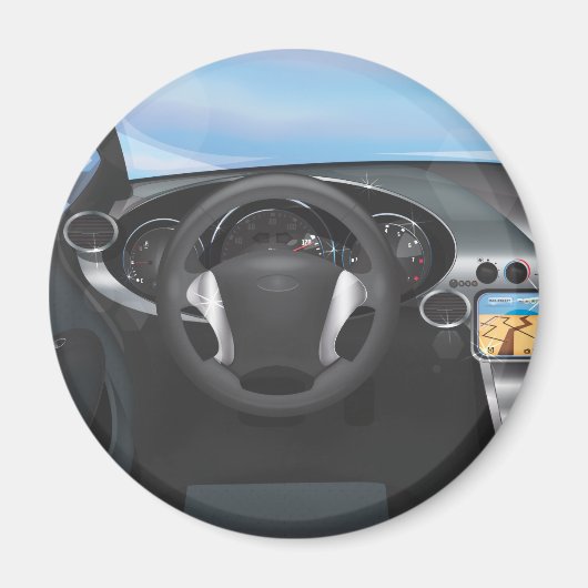Dashboard van sportauto magneet (Voorkant)