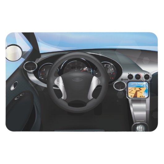 Dashboard van sportauto magneet (Horizontaal)