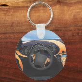 Dashboard van sportauto sleutelhanger (Voorkant)
