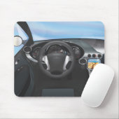 Dashboard van sportwagen muismat (Met muis)