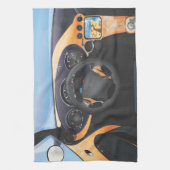 Dashboard van sportwagen theedoek (Verticaal)
