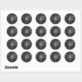 Dashboard-wijzerplaat brandstof en temperatuur aut ronde sticker (Vel)