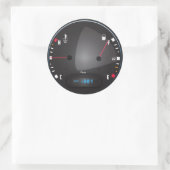 Dashboard-wijzerplaat brandstof en temperatuur aut ronde sticker (Tas)