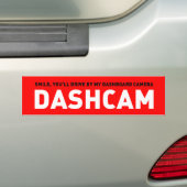 Dashcam Bumpersticker (Op auto)