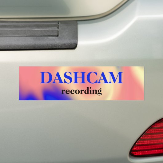 Dashcam-Bumpersticker Bumpersticker (Op auto)