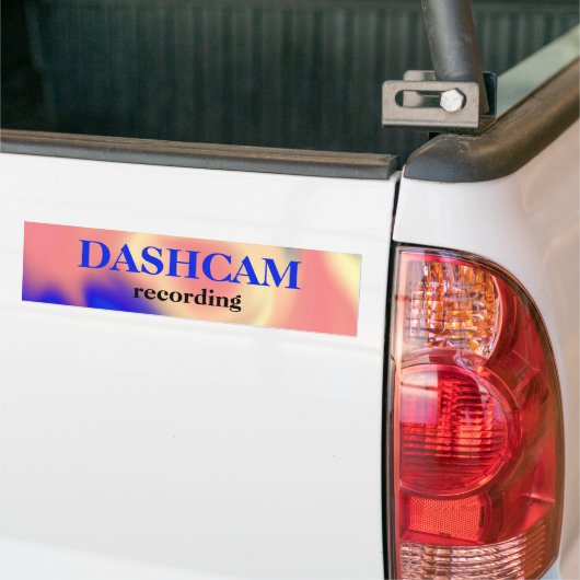 Dashcam-Bumpersticker Bumpersticker (Op Truck)
