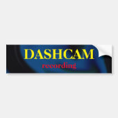 Dashcam-Bumpersticker Bumpersticker (Voorkant)