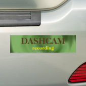 Dashcam-Bumpersticker Bumpersticker (Op auto)
