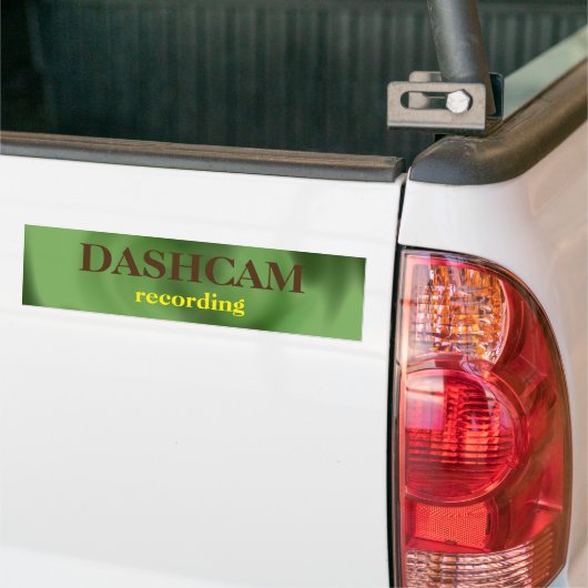 Dashcam-Bumpersticker Bumpersticker (Op Truck)