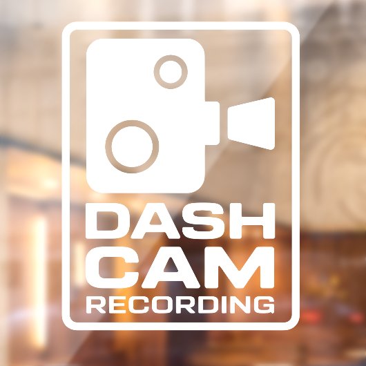 Dashcam In Auto Camera Opname Raamsticker (Vel 2)