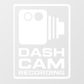 Dashcam In Car Camera Recording Raamsticker (Vel)