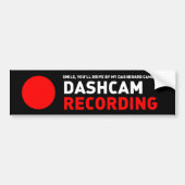 Dashcam-opname Bumpersticker (Voorkant)