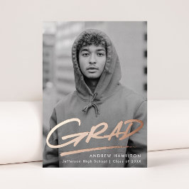 Dashed Afstudeerder Folie Foto Afstuderen bekendma Folie Uitnodiging