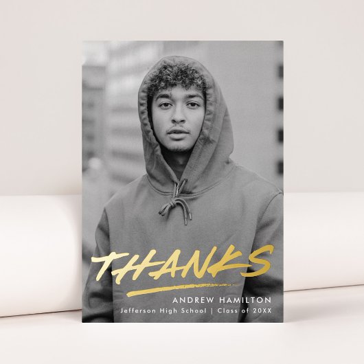 Dashed Afstudeerder Folie Foto Afstuderen Hartelij Uitnodiging