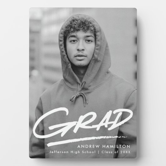 Dashed Afstuderen Foto Fotoplaat (voorkant)