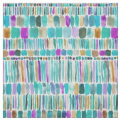 DASHED Colorful Stripe Boho Waterverf Patroon Stof (Swatch)