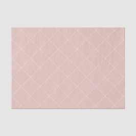 Dashed Diamond Grid Geometric Pale Blush Pink Tissuepapier