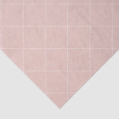 Dashed Diamond Grid Geometric Pale Blush Pink Tissuepapier (Detail)