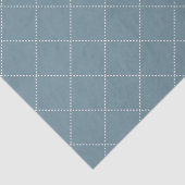 Dashed Diamond Grid Geometric Slate Blue Tissuepapier (Detail)