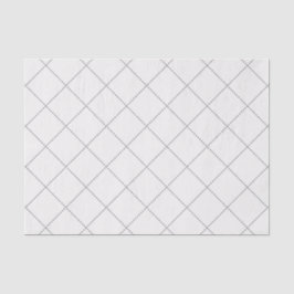 Dashed Diamond Grid Geometric Soft White Tissuepapier