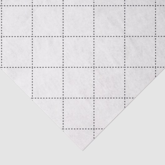 Dashed Diamond Grid Geometric Soft White Tissuepapier (Detail)