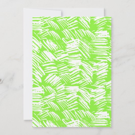 Dashed Lime Green Class of 2025 Foto Afstuderen Aankondiging (Achterkant)