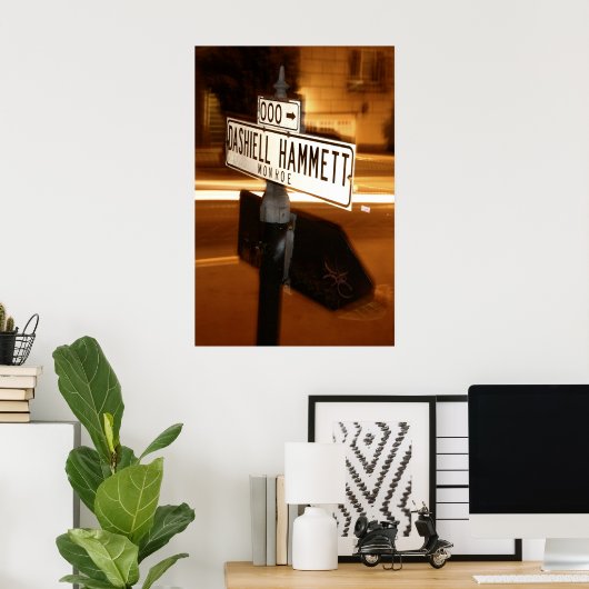 Dashell Hammett Poster (Thuiskantoor)