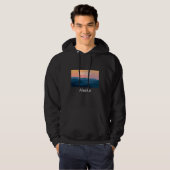 Dasher Alaska Berg zonsondergang thuisstad Hoodie (Voorkant volledig)