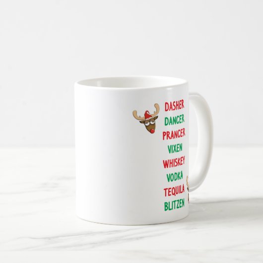 Dasher Dancer Koffiemok (Voorkant rechts)