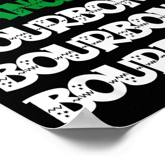 Dasher Dancer Prancer & Bourbon Christmas Funn Poster (Hoek)