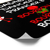 Dasher Dancer Prancer & Bourbon Christmas Holi Poster (Hoek)