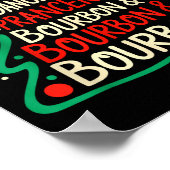 Dasher Dancer Prancer &amp; Bourbon Funny Christma Poster (Hoek)