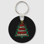 Dasher Dancer Prancer & Bourbon Funny Christma Sleutelhanger (Voorkant)