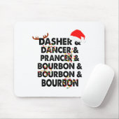 Dasher Dancer Prancer &amp; Bourbon Kerst Holi Muismat (Met muis)
