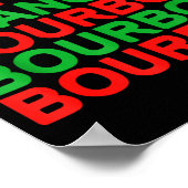 Dasher Dancer Prancer &amp; Bourbon Kerst Holi Poster (Hoek)