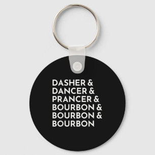 Dasher Dancer Prancer &amp; Bourbon Kerst Holi Sleutelhanger