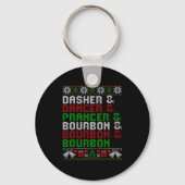 Dasher Dancer Prancer & Bourbon Xmas Holiday U Sleutelhanger (Voorkant)