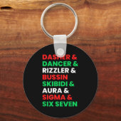 Dasher Dancer Prancer &amp; Rizzler 67 Funny Kids  Sleutelhanger (Voorkant)