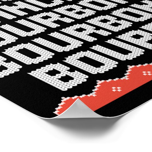 Dasher Dancer Prancer And Bourbon Christmas Holida Poster (Hoek)