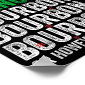 Dasher Dancer Prancer And Bourbon Christmas Xmas H Poster (Hoek)