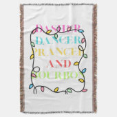 Dasher Dancer Prancer and Bourbon Deken (Voorkant Verticaal)