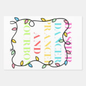 Dasher Dancer Prancer and Bourbon Inpakpapier Vel (Voorkant 3)