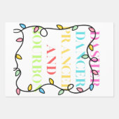 Dasher Dancer Prancer and Bourbon Inpakpapier Vel (Voorkant 2)