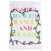 Dasher Dancer Prancer and Bourbon Medium Cadeauzakje (Achterkant)